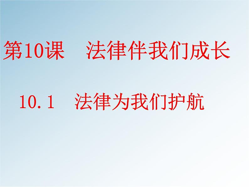 10.1法律为我们护航课件01