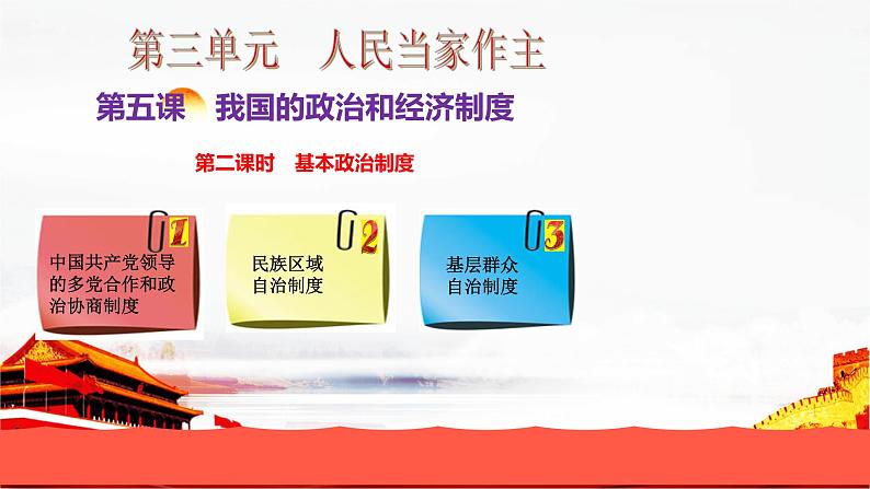 5.2 基本政治制度课件PPT02