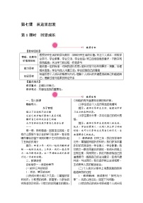 初中政治 (道德与法治)人教部编版 (五四制)九年级下册回望成长教学设计