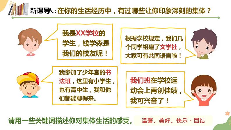 2021-2022学年道德与法治七年级下册 6.1 集体生活邀请我 课件第5页