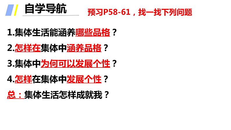 2021-2022学年道德与法治七年级下册 6.2集体生活成就我 （统编版）课件PPT第2页
