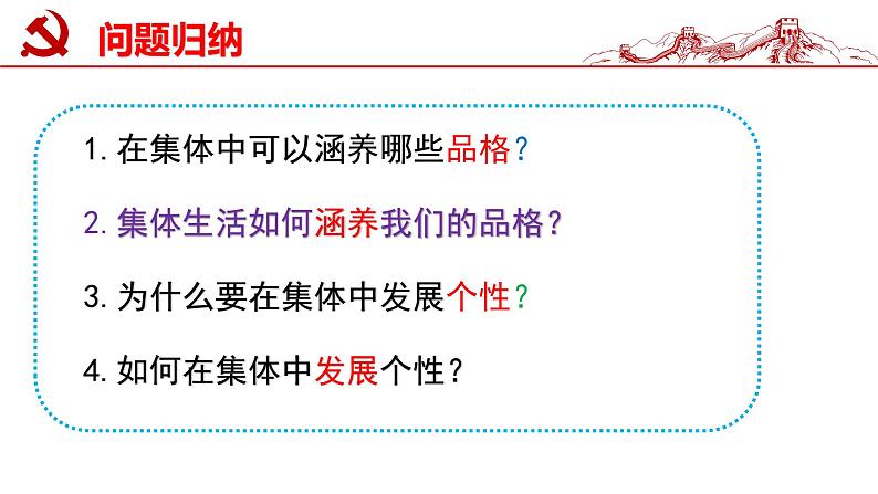 2021-2022学年道德与法治七年级下册 6.2集体生活成就我（课件） （部编版）第3页