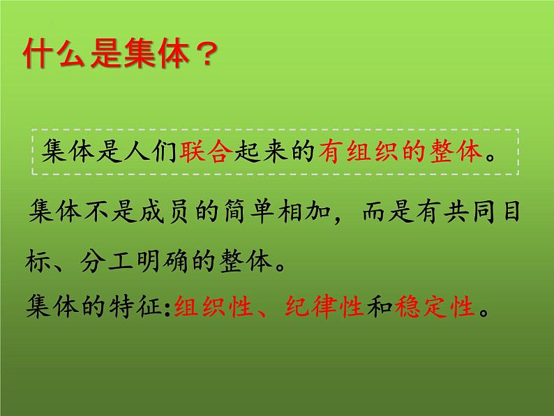 2021-2022学年道德与法治七年级下册 6.1集体生活邀请我（课件） （部编版） (2)第4页