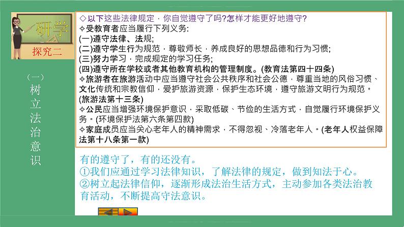 2021-2022学年道德与法治七年级下册 10.2 我们与法律同行  (2)课件PPT第6页