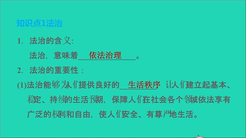 新人教版九年级道德与法治上册第2单元民主与法治第4课建设法治中国第1框夯实法治基础课件第4页