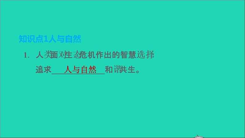 新人教版九年级道德与法治上册第3单元文明与家园第6课建设美丽中国第2框共筑生命家园课件第4页