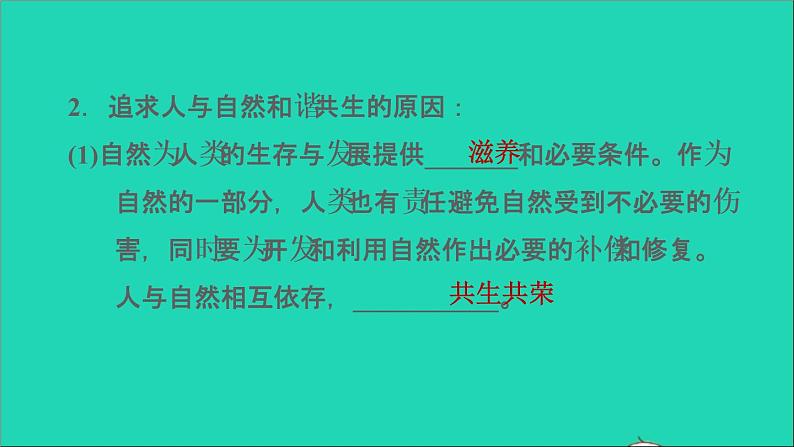 新人教版九年级道德与法治上册第3单元文明与家园第6课建设美丽中国第2框共筑生命家园课件第5页