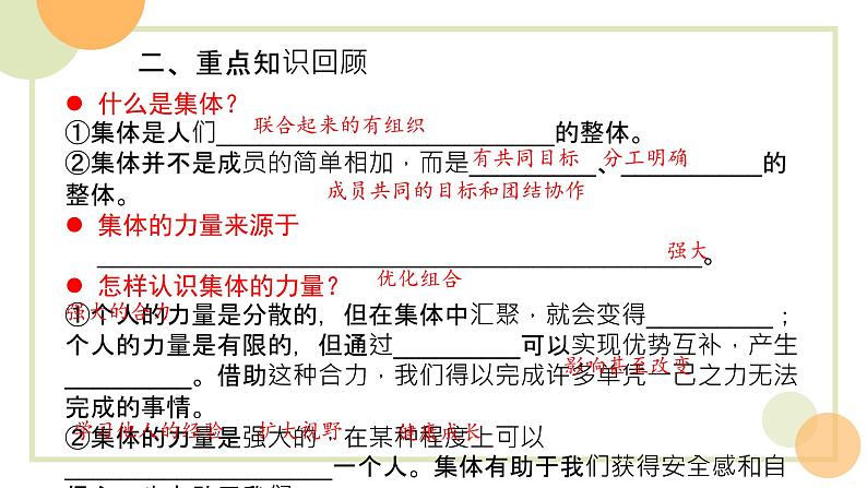 第三单元在集体中成长复习课件2021-2022学年部编版道德与法治七年级下册第4页