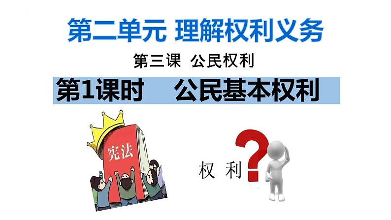 3.1公民基本权利课件2021-2022学年部编版道德与法治八年级下册02