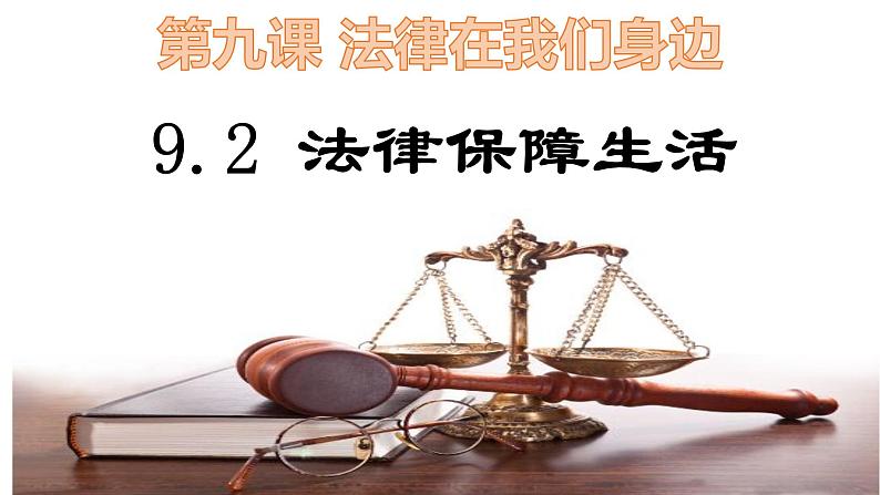 9.2法律保障生活课件2021-2022学年部编版道德与法治七年级下册第2页