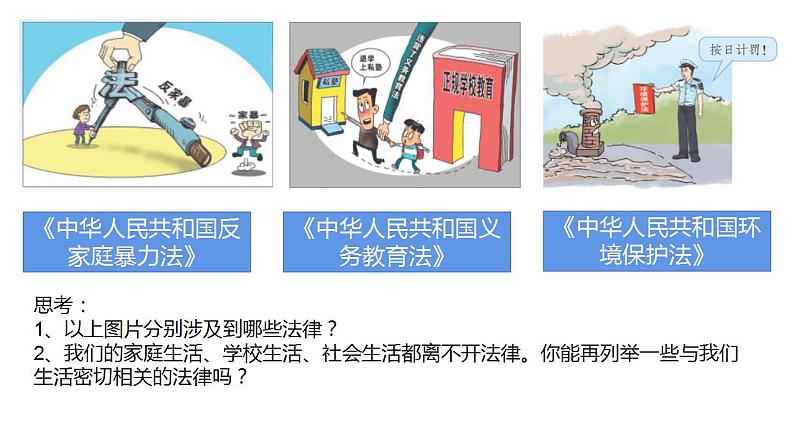 2021-2022学年部编版七年级道德与法治下册9.1生活需要法律课件3第6页