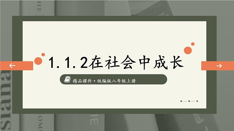 部编版八年级道德与法治上册课件 1.1.2 在社会中成长第2页