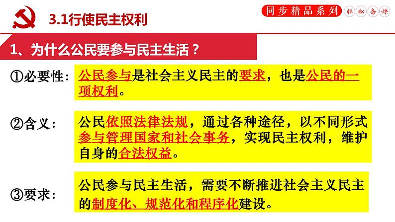 3.2参与民主生活（课件）第6页