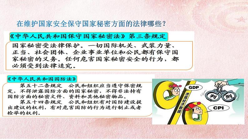 2021-2022学年部编版道德与法治8年级上册8.2坚持国家利益至上ppt第8页