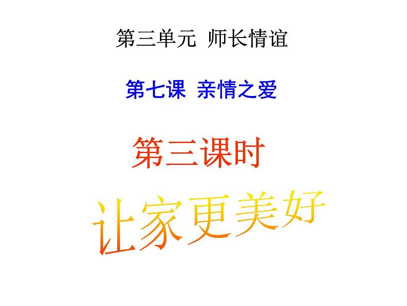 2021--2022年度部编道德与法治七年级上册3.7.3让家更美好课件03