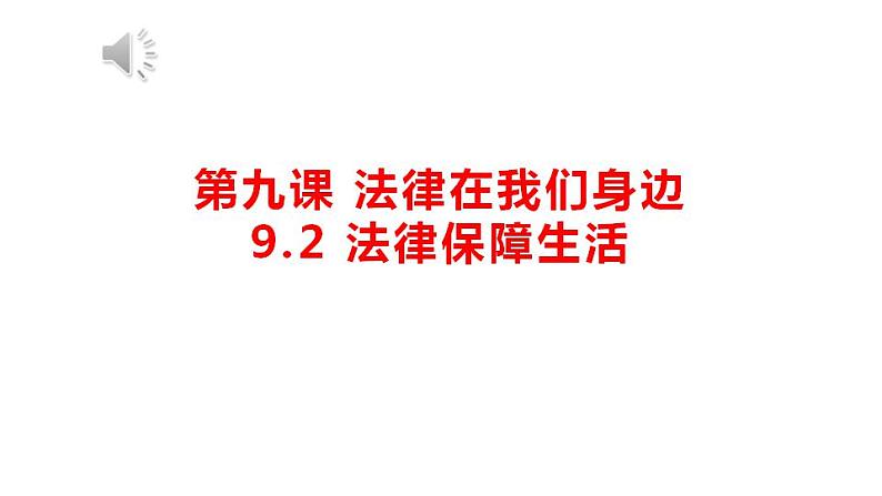 9.2 法律保障生活第2页