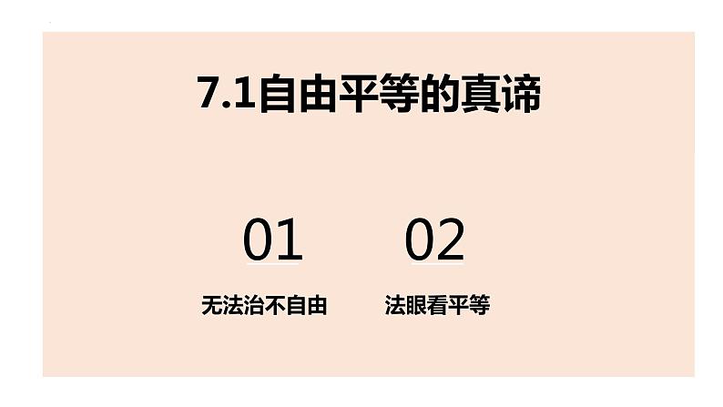 7.1自由平等的真谛课件-2021-2022学年部编版道德与法治八年级下册第2页