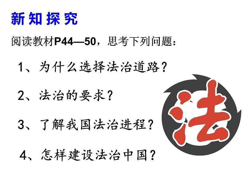 2021-2022学年部编版道德与法治九年级上册4.1夯实法治基础课件04