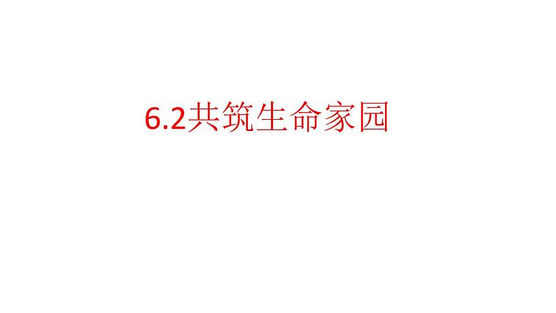 2021-2022学年部编版九年级道德与法治上册 6.2 共筑生命家园  (共20张ppt)01