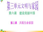 人教版九年级道德与法治上册6.2共筑生命家园（22张PPT）