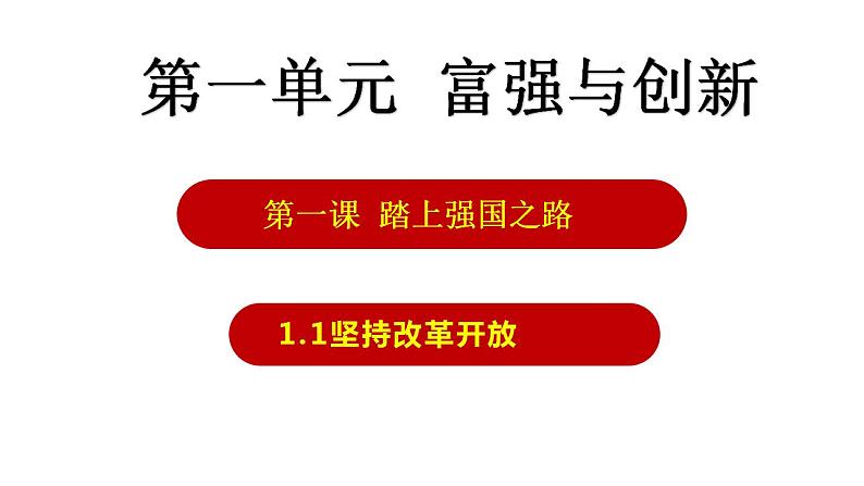 1.1坚持改革开放课件-2022-2023学年部编版道德与法治九年级上册第5页