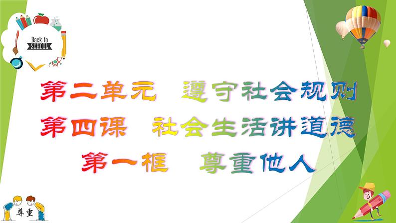 部编版道德与法治八年级上册 4.1尊重他人 课件第3页