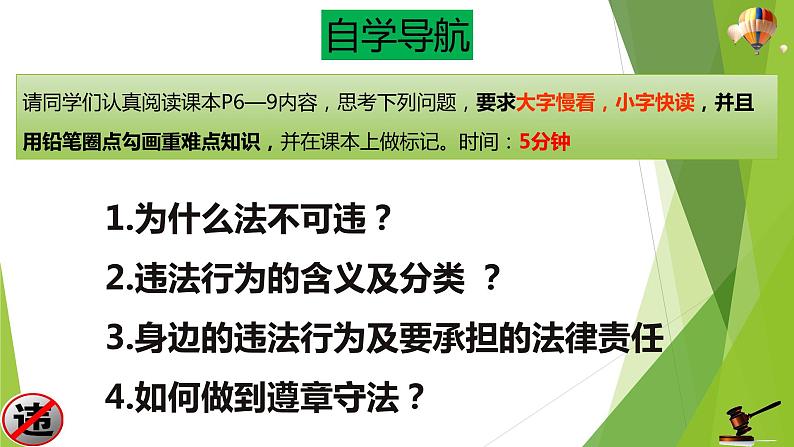 部编版道德与法治八年级上册 5.1法不可违 课件04