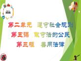 部编版道德与法治八年级上册 5.3善用法律 课件