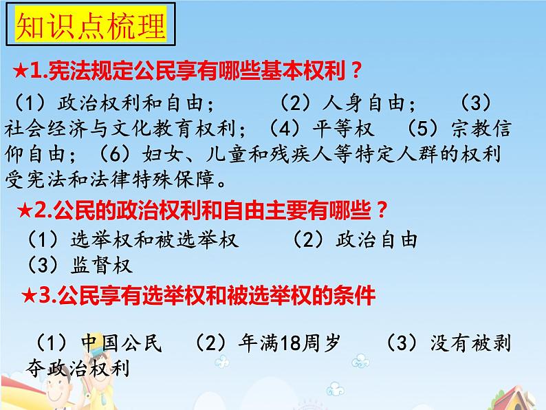 部编版道德与法治八下第二单元复习课件03