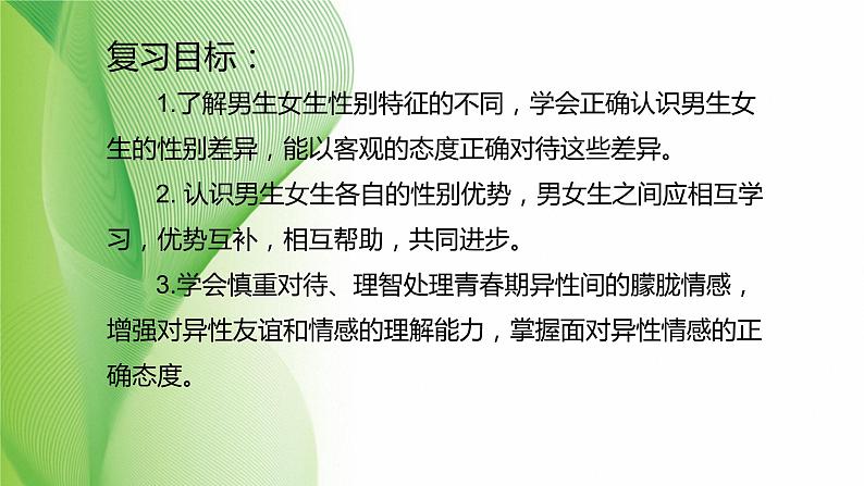 第二课 青春的心弦 复习课件-2021-2022学年人教版道德与法治七年级下册第2页