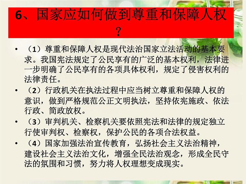 人教版道德与法治八年级下册第一课维护宪法的权威复习课件 (共29张ppt)07