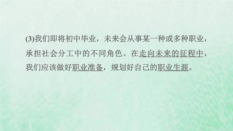 福建专用新人教版九年级道德与法治下册第三单元走向未来的少年第六课我的毕业季第2框多彩的职业课件03