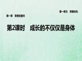 福建专用新人教版七年级道德与法治下册第一单元青春时光第一课青春的邀约第2框成长的不仅仅是身体课件