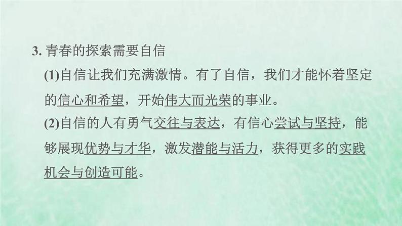 福建专用新人教版七年级道德与法治下册第一单元青春时光第三课青春的证明第1框青春飞扬课件04