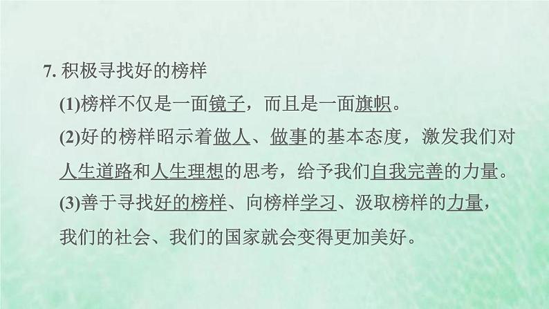 福建专用新人教版七年级道德与法治下册第一单元青春时光第三课青春的证明第2框青春有格课件08