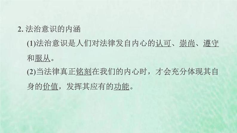 福建专用新人教版七年级道德与法治下册第四单元走进法治天地第十课法律伴我们成长第2框我们与法律同行课件第3页