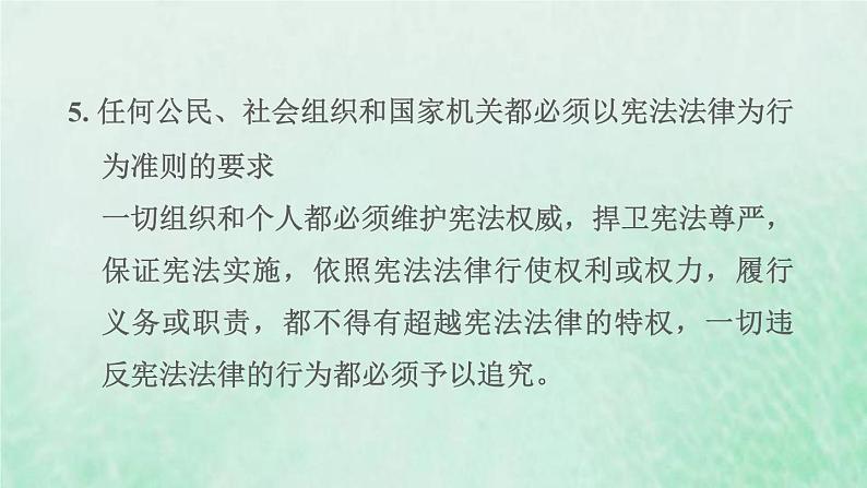 福建专用新人教版八年级道德与法治下册第一单元坚持宪法至上第二课保障宪法实施第1框坚持依宪治国课件第6页