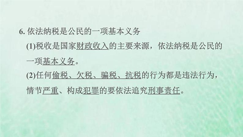 福建专用新人教版八年级道德与法治下册第二单元理解权利义务第四课公民义务第1框公民基本义务课件07