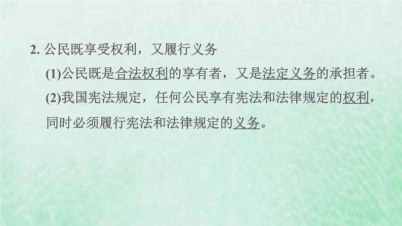 福建专用新人教版八年级道德与法治下册第二单元理解权利义务第四课公民义务第2框依法履行义务课件第4页