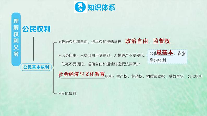 河北专用新人教版八年级道德与法治下册第二单元理解权利义务复习训练课件第2页