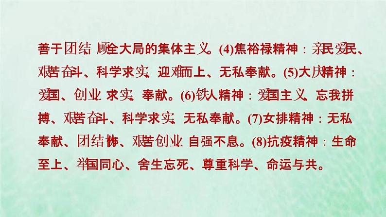 福建专用新人教版九年级道德与法治下册时政专题训练三传承文化美德弘扬民族精神课件第8页