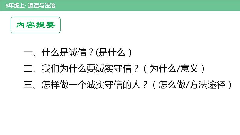 初中 初二 部编版《道德与法治》八年级上册 诚实守信 马茵 诚实守信 课件第6页