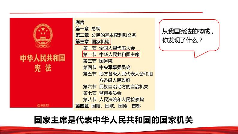 初中 初二 道德与法治 《中华人民共和国主席》 第二课时 课件第6页