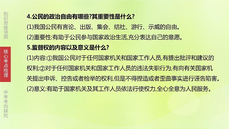 全国版中考政治总复习专题第4部分八年级下册第14课时理解权利义务课件第7页