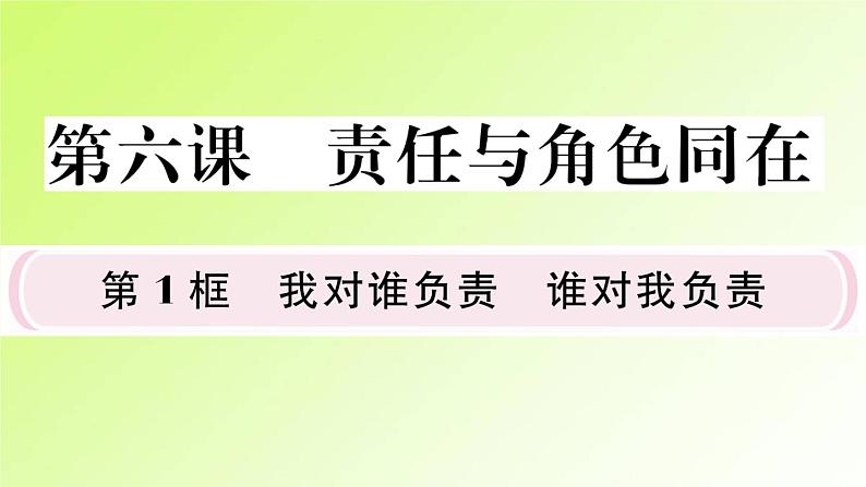 人教版八年级政治上册第3单元勇担社会责任第6课责任与角色同在第1框第7课积极奉献社会作业课件第2页