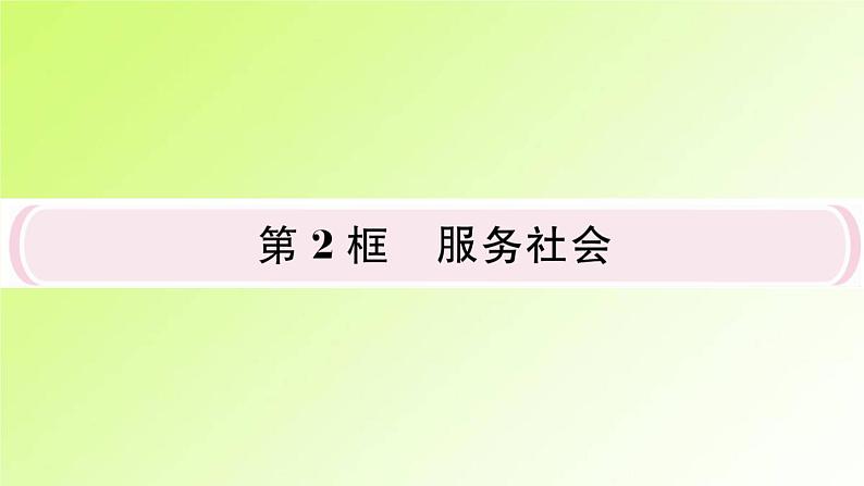 人教版八年级政治上册第3单元勇担社会责任第7课积极奉献社会第2框服务社会作业2课件01