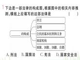 人教版八年级政治下册第1单元坚持宪法至上第2课保障宪法实施第1框坚持依宪治国作业课件
