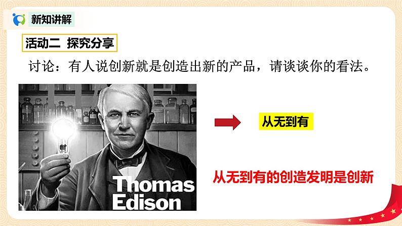 部编版道法九上1.2.1《创新改变生活》课件PPT+教案+素材07