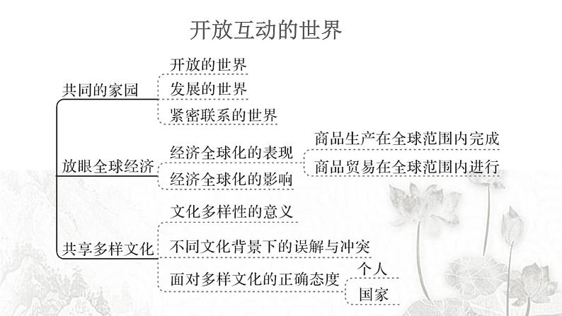 人教版九年级政治下册第1单元我们共同的世界知识总结作业课件第3页