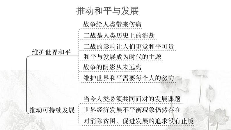 人教版九年级政治下册第1单元我们共同的世界知识总结作业课件第5页